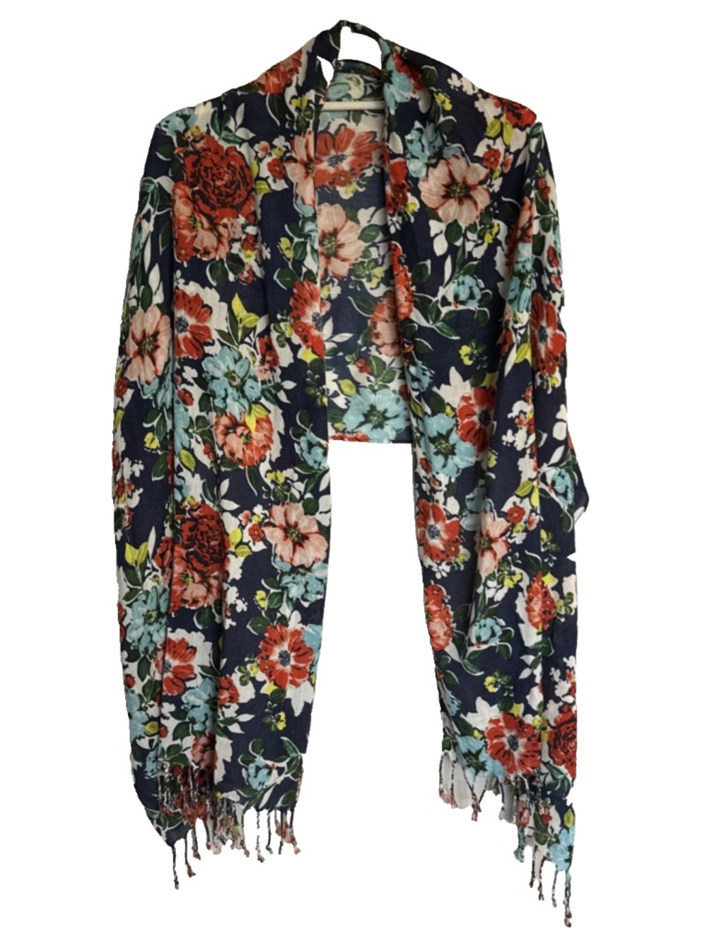 Lands’ End Floral Scarf – Cottagecore Romantic Vibes